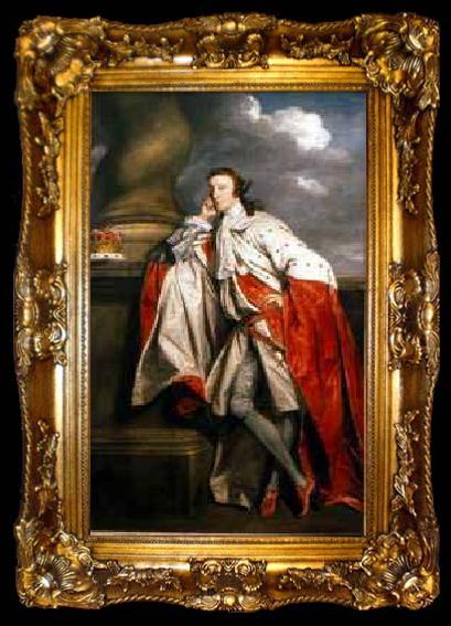 framed  Sir Joshua Reynolds Portrait of James Maitland, 7th Earl of Lauderdale, ta009-2